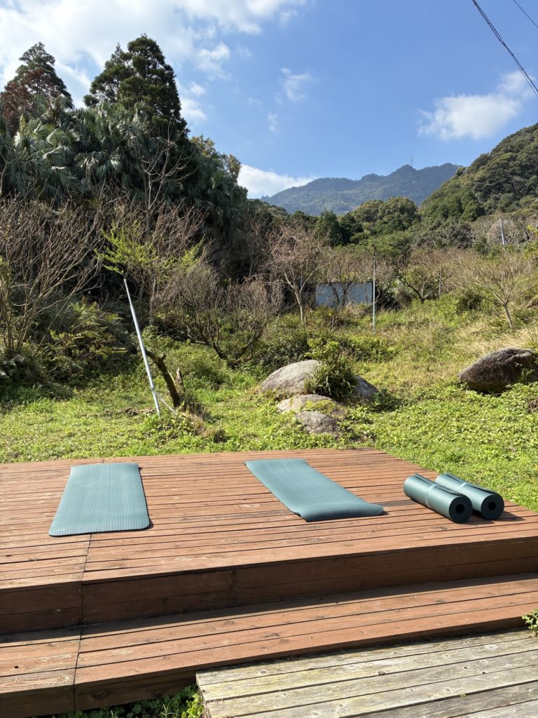 屋久島 永田 山の宿 ウッドデッキでの時間