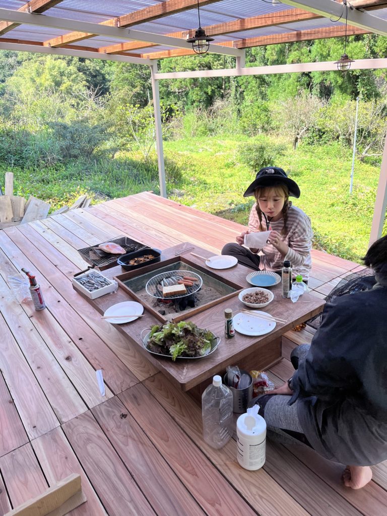 屋久島 永田 山の宿 囲炉裏